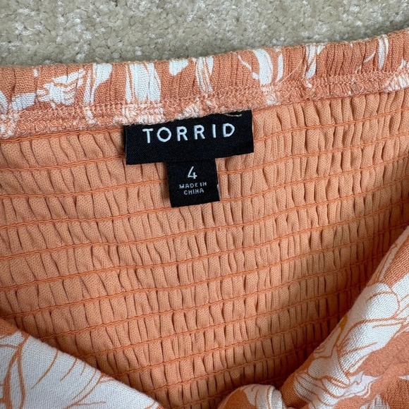 TORRID Maxi Dress Size 4X Floral Long Summer‎ Vacation Beachy - Picture 5 of 7